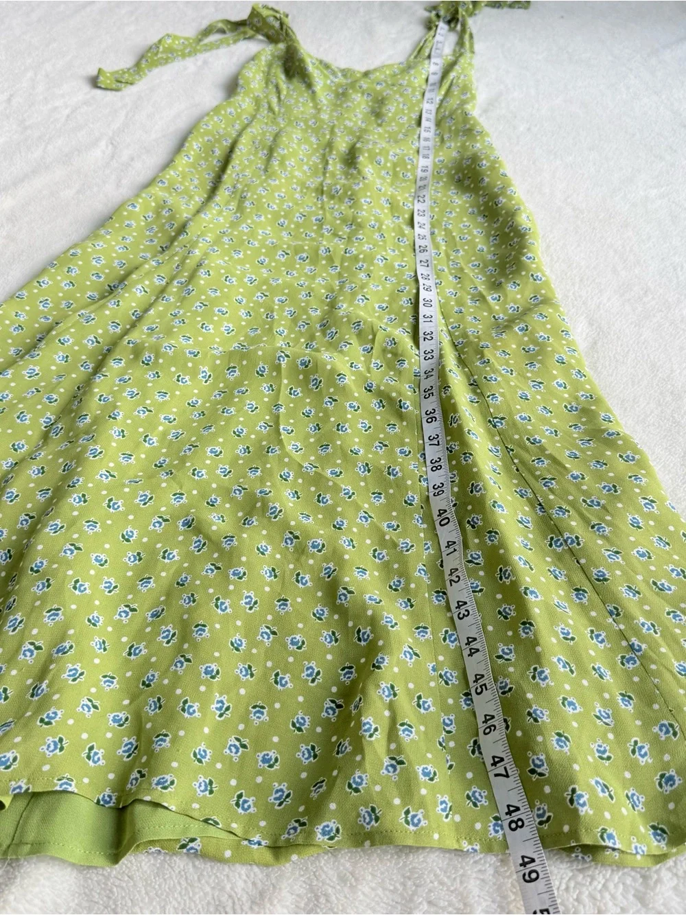 Reformation Nadira Green Floral Sleeveless Midi Dress S (4)